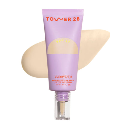 Tower 28 SunnyDays SPF 30 Fond de Teint Teinté 10 avant en vue de face