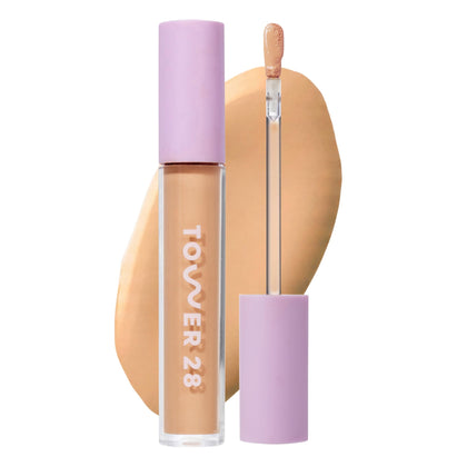 Tower 28 Swipe Serum Concealer hydratant 10.0 Medium/Tan avant de l'appliquer