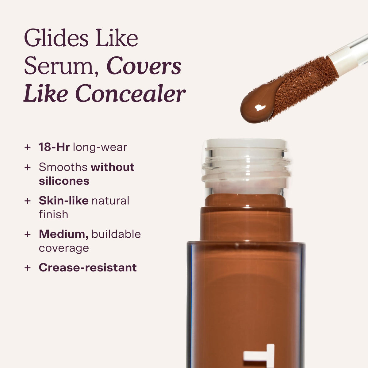 Tower 28 Swipe Serum Hydrating Concealer 1.0 BH swatch on hand