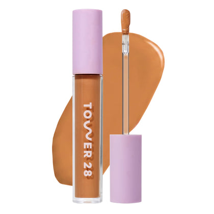 Tower 28 Swipe Serum Hydrating Concealer 14 Tan Warm Olive front view
