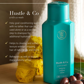 TPH by Taraji Co-Wash Hydratant 12oz bouteille ouverte