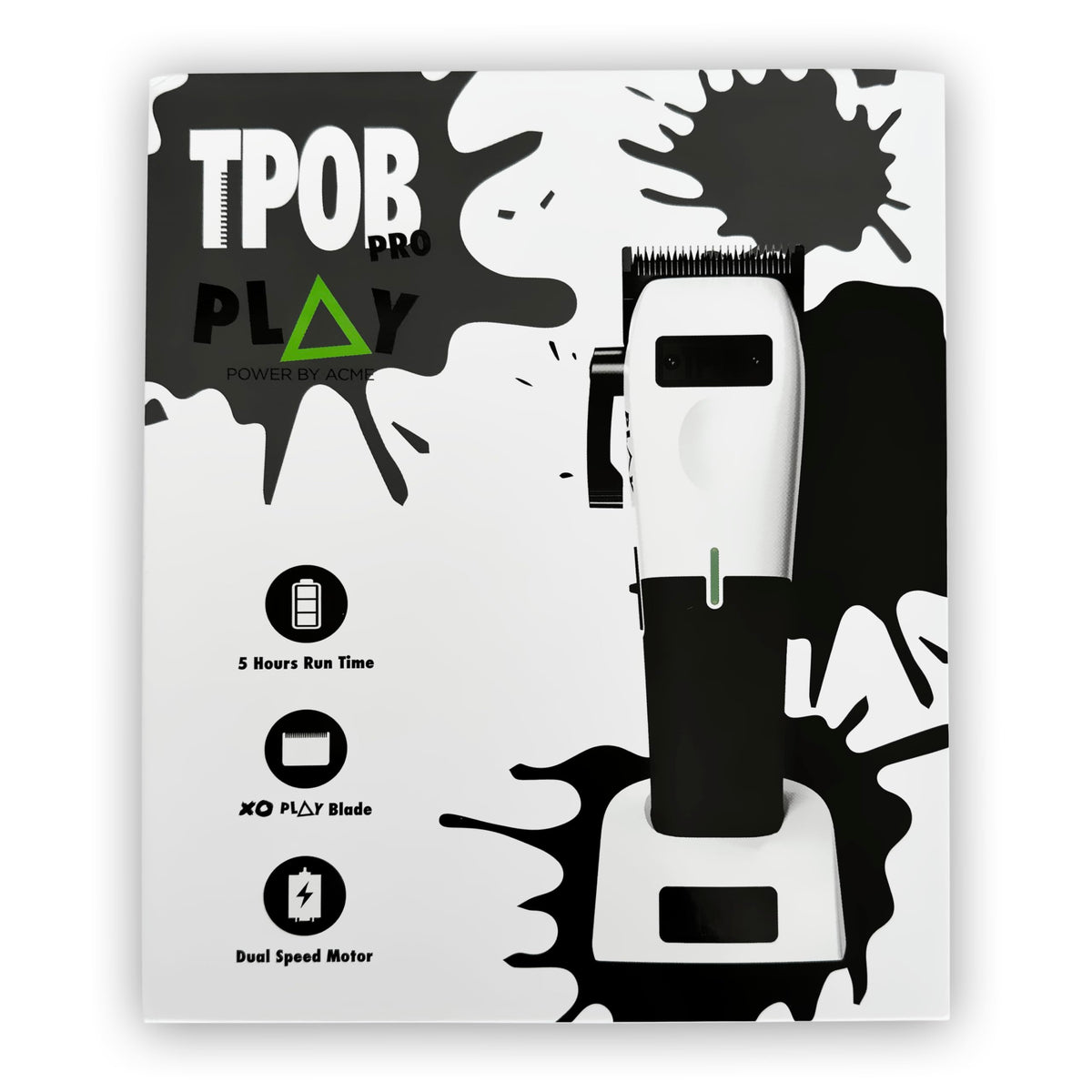 TPOB tondeuse à cheveux montrant le levier à 5 clics