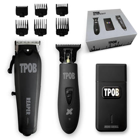TPOB tondeuse à cheveux professionnelle avec lame Fade, couleur noire