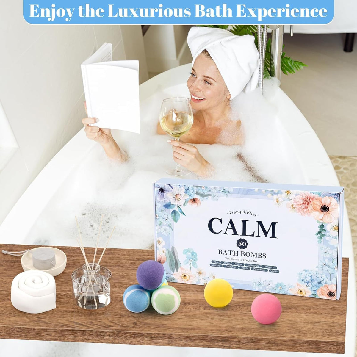 TranquilBliss Bombes de Bain avec ingrédients naturels