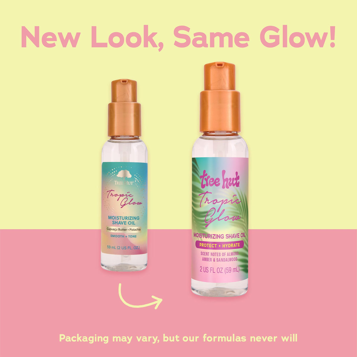 Tree Hut Mini Huile de Rasage Hydratante Tropic Glow 60 ml vue arrière