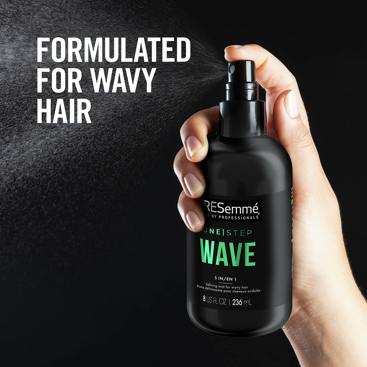 TRESemmé brume de coiffage 5-en-1 pour cheveux bouclés, flacon de 240 ml