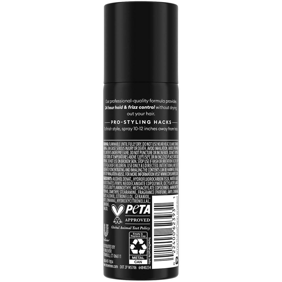 TRESemmé Laque de Cheveux Voyage Extra Tenue 1,5 Oz détail du spray