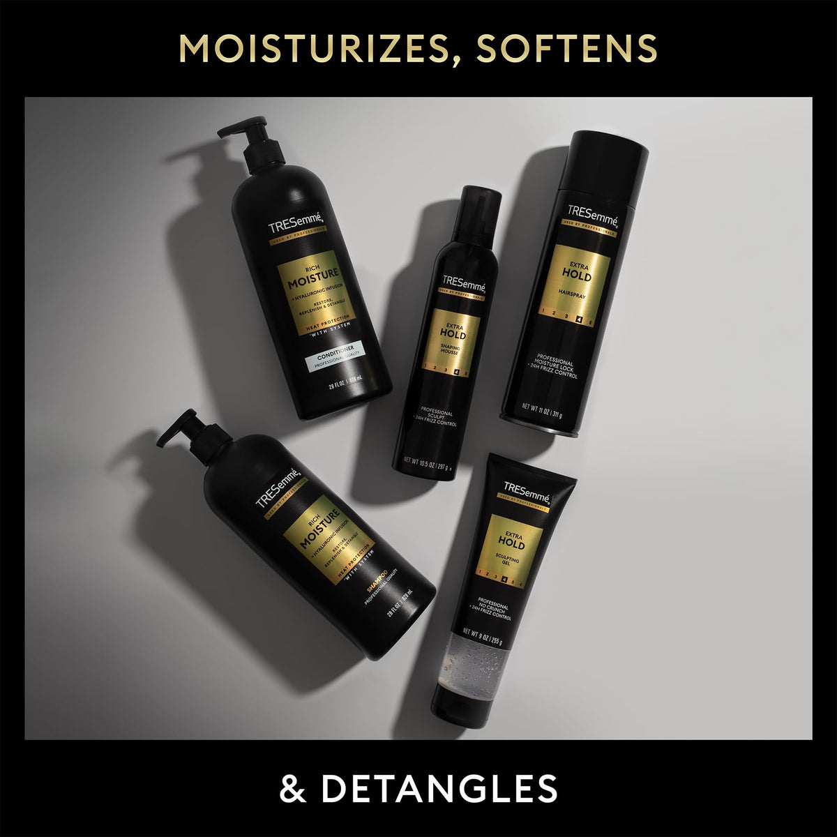 TRESemmé Laque de Cheveux Voyage Extra Tenue en groupe avec autres produits de coiffure