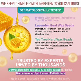 Tress Wellness spatules pour épilation, grande et petite