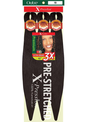 Tresse Outre X-Pression 42" auburn profond 33 vue de face
