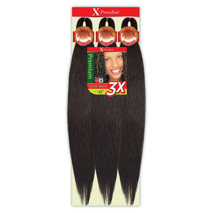 Tresse pré-étirée Outre X-Pression Kanekalon 42 pouces vue de face
