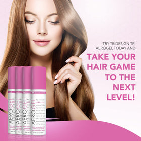 TRIDESIGN Aerogel Spray Fixatif 3 oz montrant la texture de vaporisation