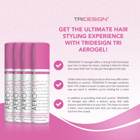 TRIDESIGN Aerogel Spray Fixatif Volumisant 3 oz avec vaporisateur