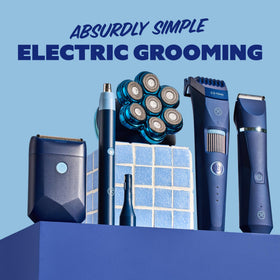 Trimmer à barbe Dollar Shave Club avec trois peignes de garde différents