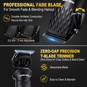 Trimmer à lame T FADEKING pour contours et détails