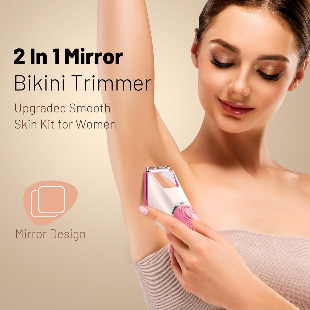 Trimmer avec miroir intégré pour un toilettage précis