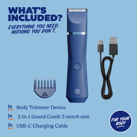 Trimmer pour le corps Dollar Shave Club, design étanche IPX7