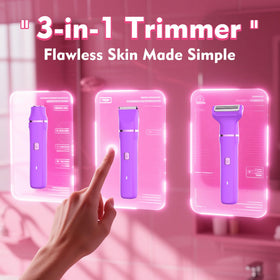 Trimmer Risina sur une table avec accessoires de beauté