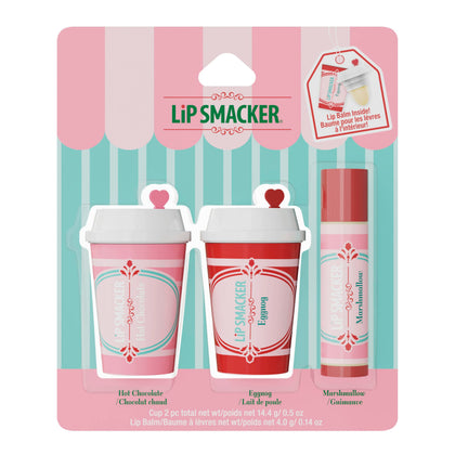 Trio de baumes à lèvres Lip Smacker dans un design de gobelet frappé
