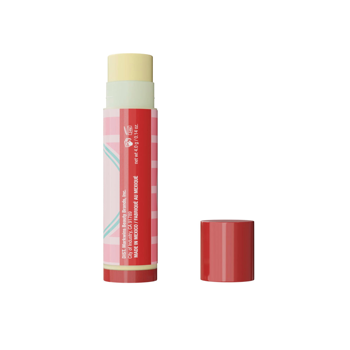 Trio de baumes à lèvres Lip Smacker sur fond coloré