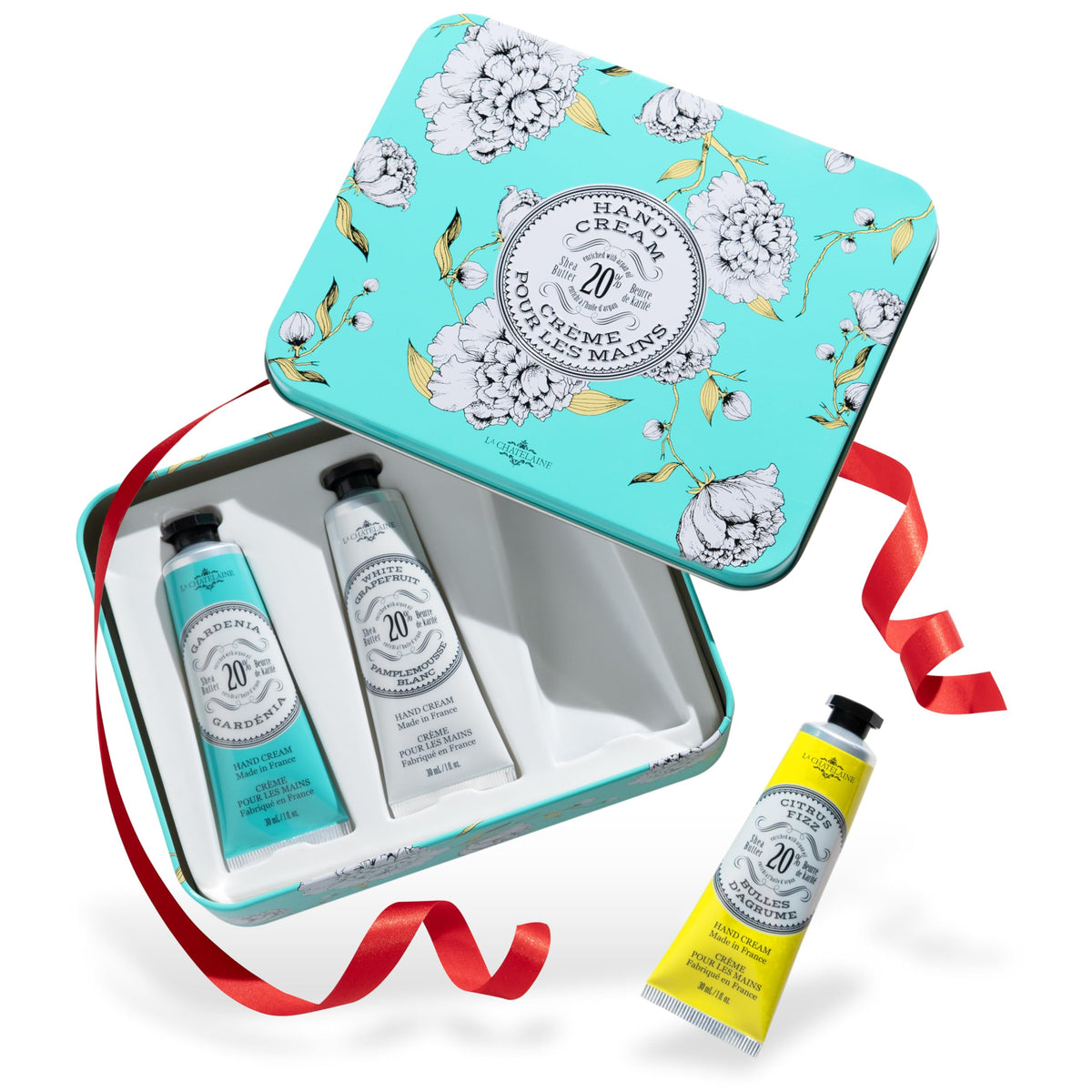 Trio de Crèmes pour les Mains La Chatelaine avec packaging élégant