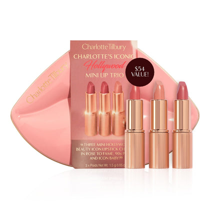 Trio mini rouge à lèvres K.I.S.S.I.N.G Charlotte Tilbury vue de face