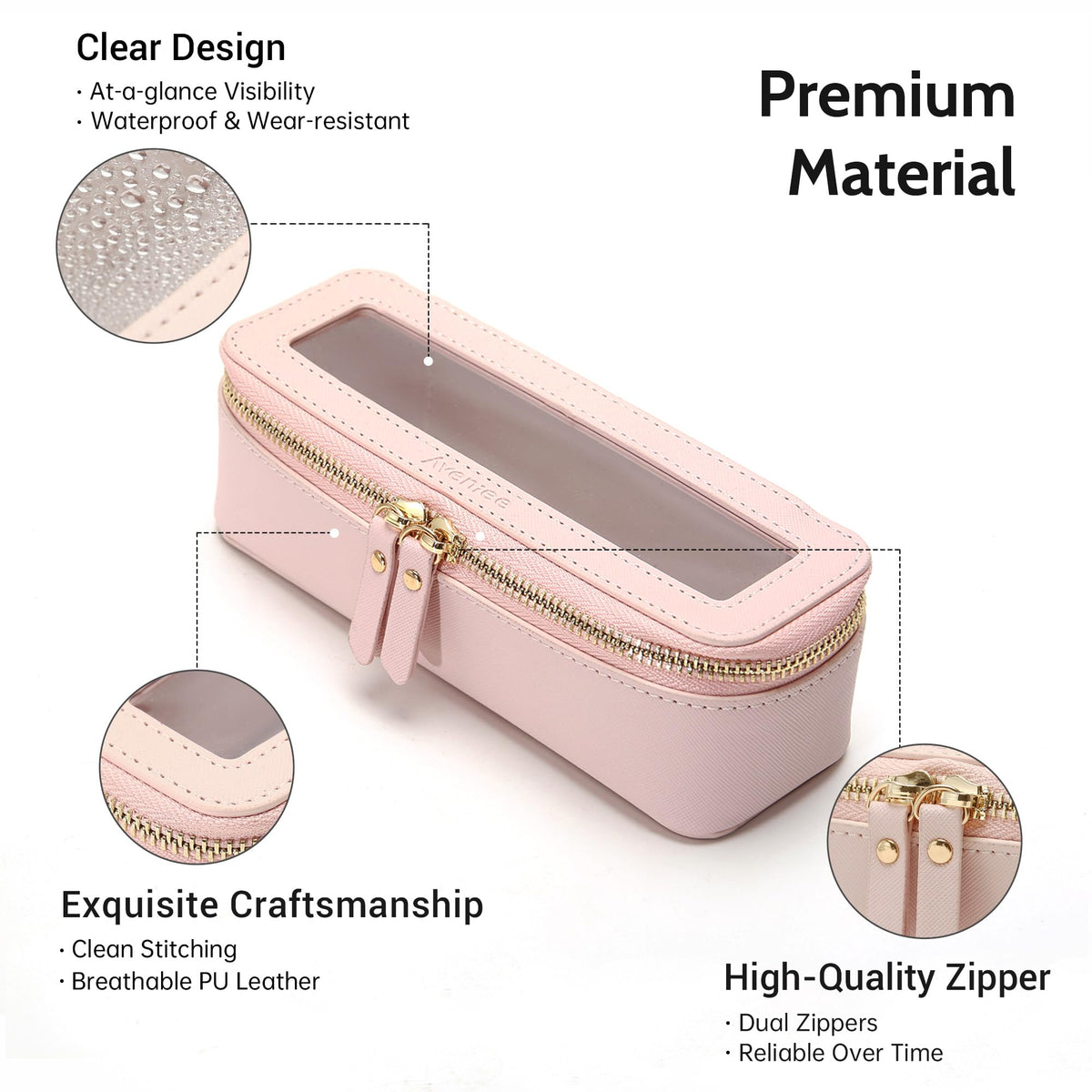Trousse Aveniee avec accessoires de beauté à l'intérieur