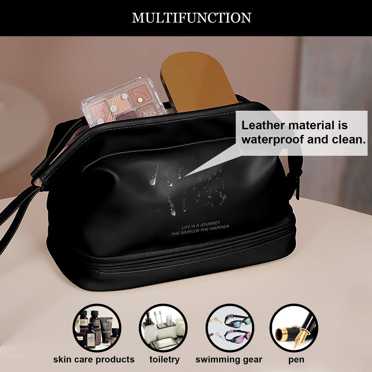 Trousse de maquillage Abiudeng élégamment emballée comme cadeau