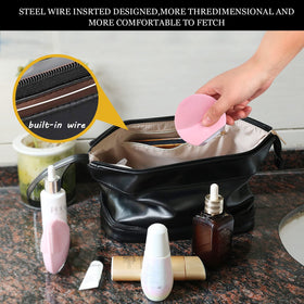 Trousse de maquillage Abiudeng ouverte montrant l'organisation intérieure