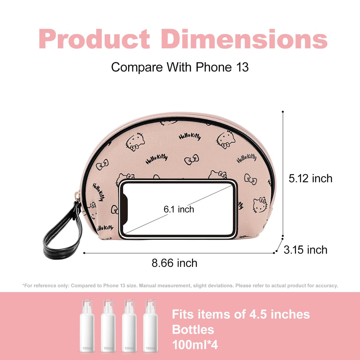 Trousse de maquillage AmBealla ouverte montrant le compartiment pour pinceaux