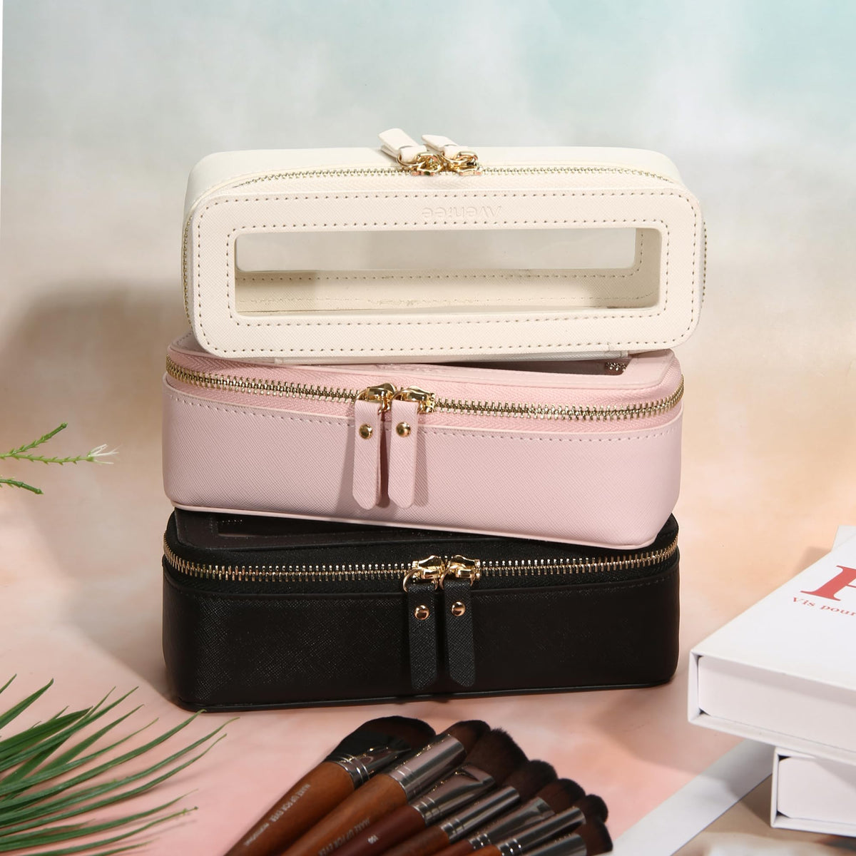 Trousse de maquillage Aveniee avec accessoires de voyage