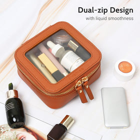 Trousse de maquillage Aveniee mini ouverte avec fermeture éclair