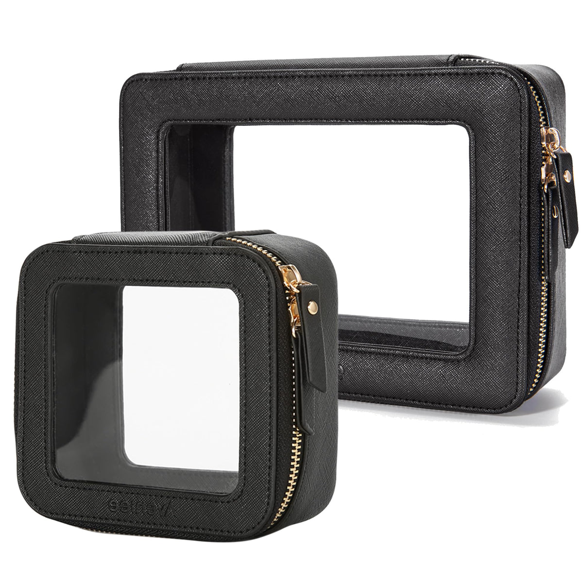 Trousse de maquillage Aveniee transparente modèle moyen vue avant