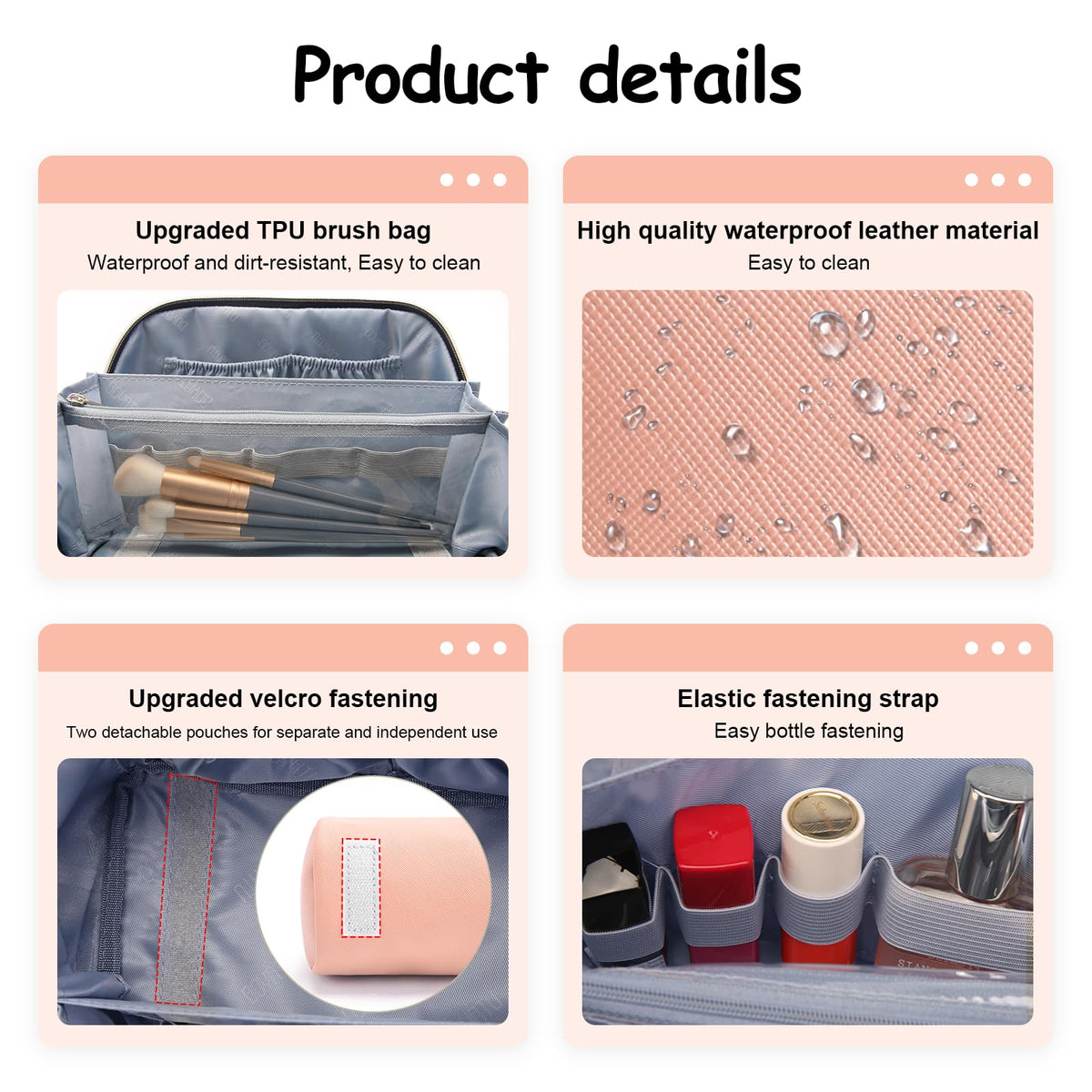 Trousse de maquillage BOYATU avec accessoires de beauté