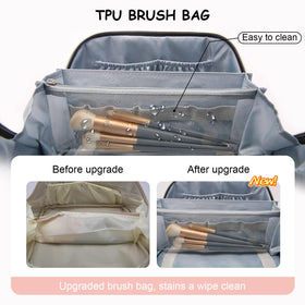 Trousse de maquillage BOYATU avec accessoires de beauté à l'intérieur
