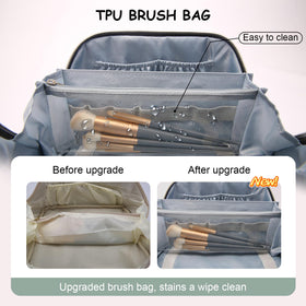 Trousse de maquillage BOYATU avec poignée, vue latérale