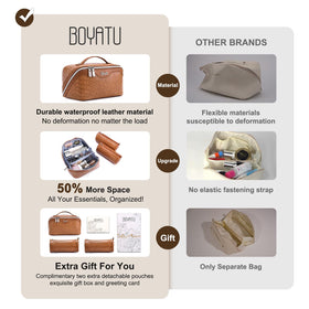 Trousse de maquillage BOYATU dans sa boîte cadeau élégante