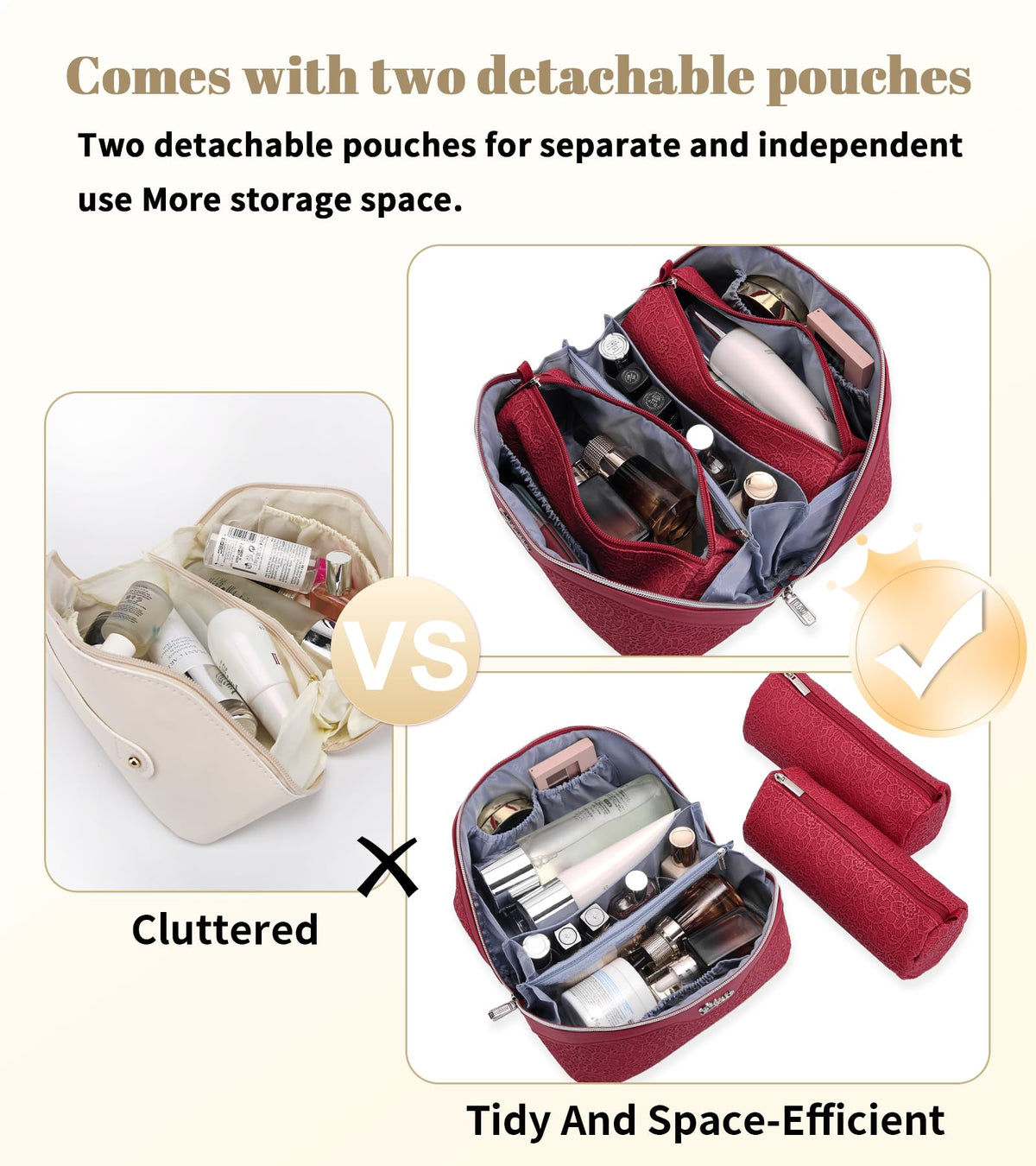 Trousse de maquillage BOYATU dans sa boîte-cadeau élégante