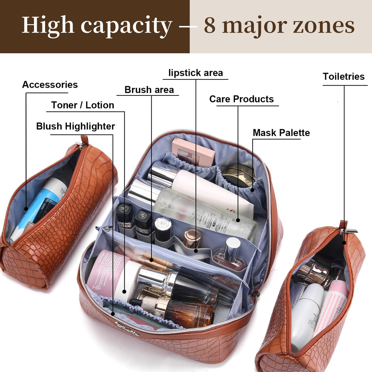 Trousse de maquillage BOYATU en utilisation sur une coiffeuse