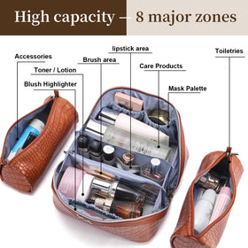 Trousse de maquillage BOYATU en utilisation sur une coiffeuse