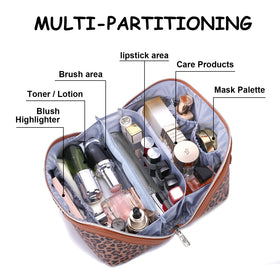 Trousse de maquillage BOYATU ouverte avec produits cosmétiques