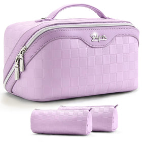 Trousse de maquillage BOYATU ouverte avec produits de beauté