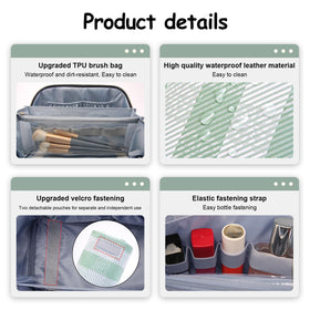 Trousse de maquillage BOYATU ouverte avec produits de beauté