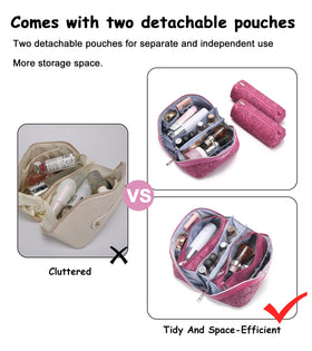 Trousse de maquillage BOYATU sur une coiffeuse