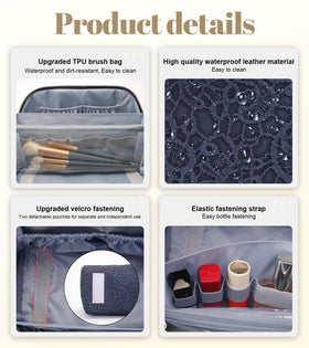 Trousse de maquillage BOYATU sur une coiffeuse