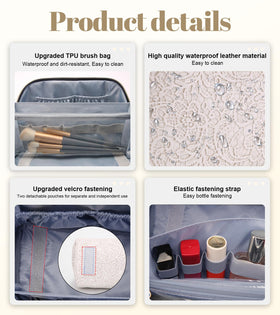 Trousse de maquillage BOYATU utilisée dans un cadre extérieur