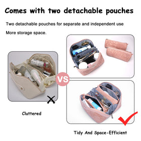 Trousse de maquillage BOYATU vue latérale avec poignée