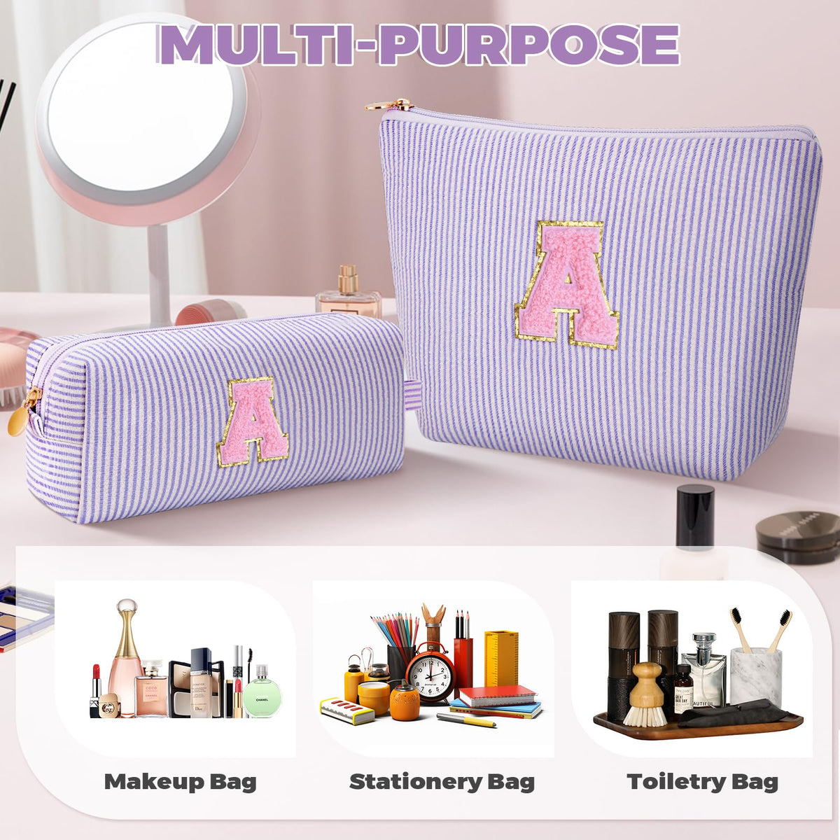 Trousse de maquillage Btffitting ouverte avec des produits de beauté