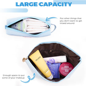 Trousse de maquillage Btffitting vue arrière, design élégant en toile