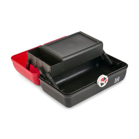 Trousse de maquillage Caboodles On-The-Go Girl ouverte avec miroir intégré